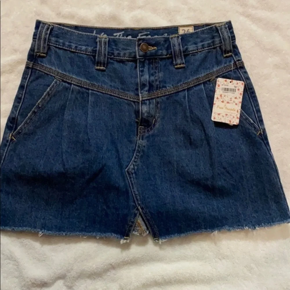 Free People Denim Mini Skirt - Picture 3 of 4